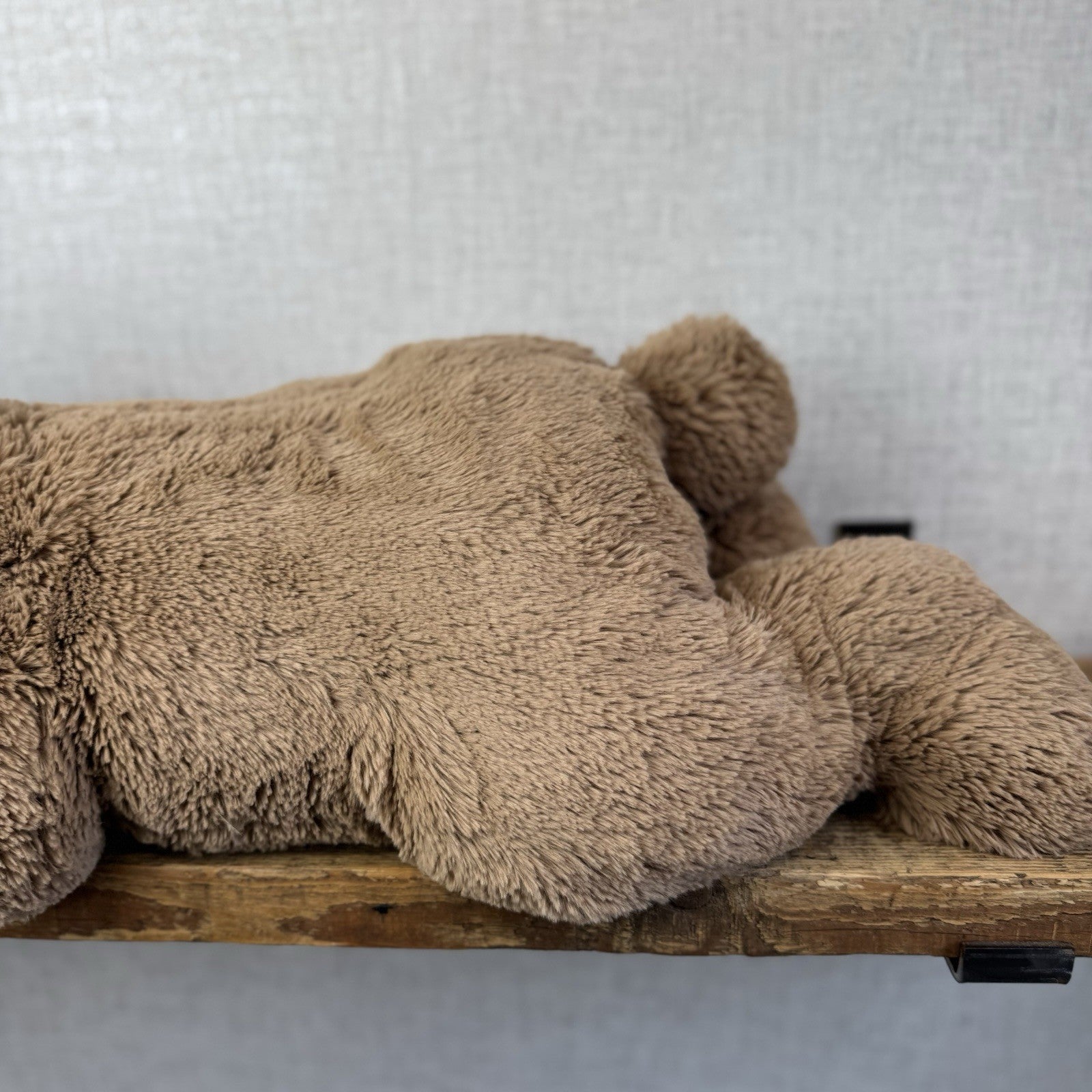 Jellycat Large Laying Woody Bear - Huge Brown Beanie Bear Large Retired 25”