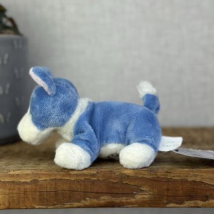 Blue Nose Friends #102 Jewel - Mini Corgi Blue Plush Beanbag Toy 5"