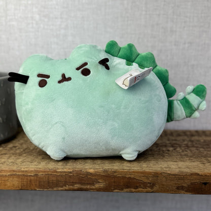 Gund Pusheen Cat - Pusheenosaurus Dinosaur Green - Partial Tags 10"