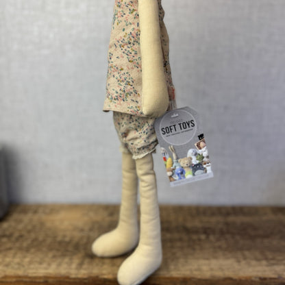 Maileg Medium Bunny 2016 - ID 16-3200-00 - Floral Set Rabbit Retired - 18”/51cm