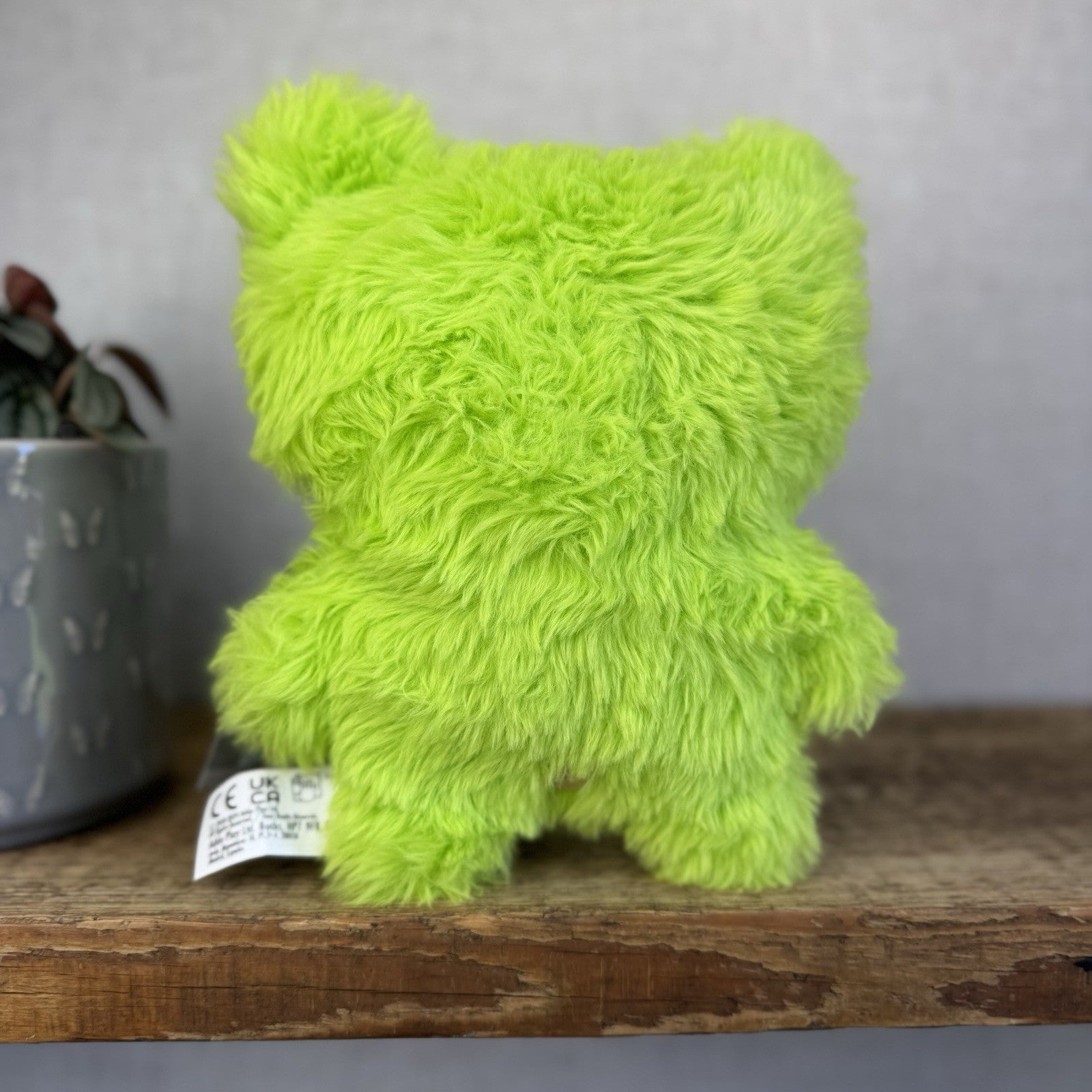 Fuggler Screech - Bright Green Fluffy Fuggler - Blue Eyes Fluffy Funny Ugly (#2)