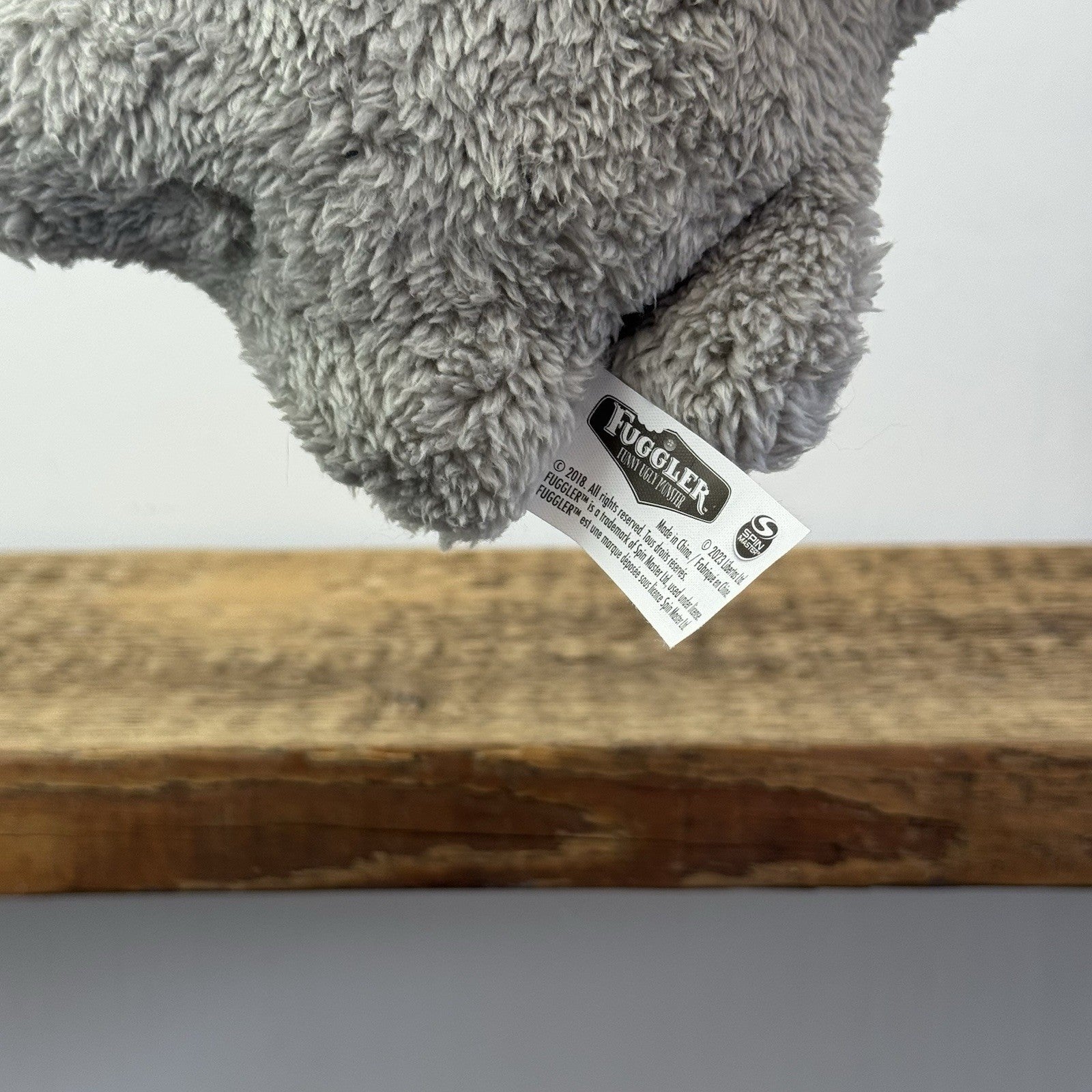 Fuggler Old Tooth - Grey Snuggler Fuggler Moustache Soft Toy Retired