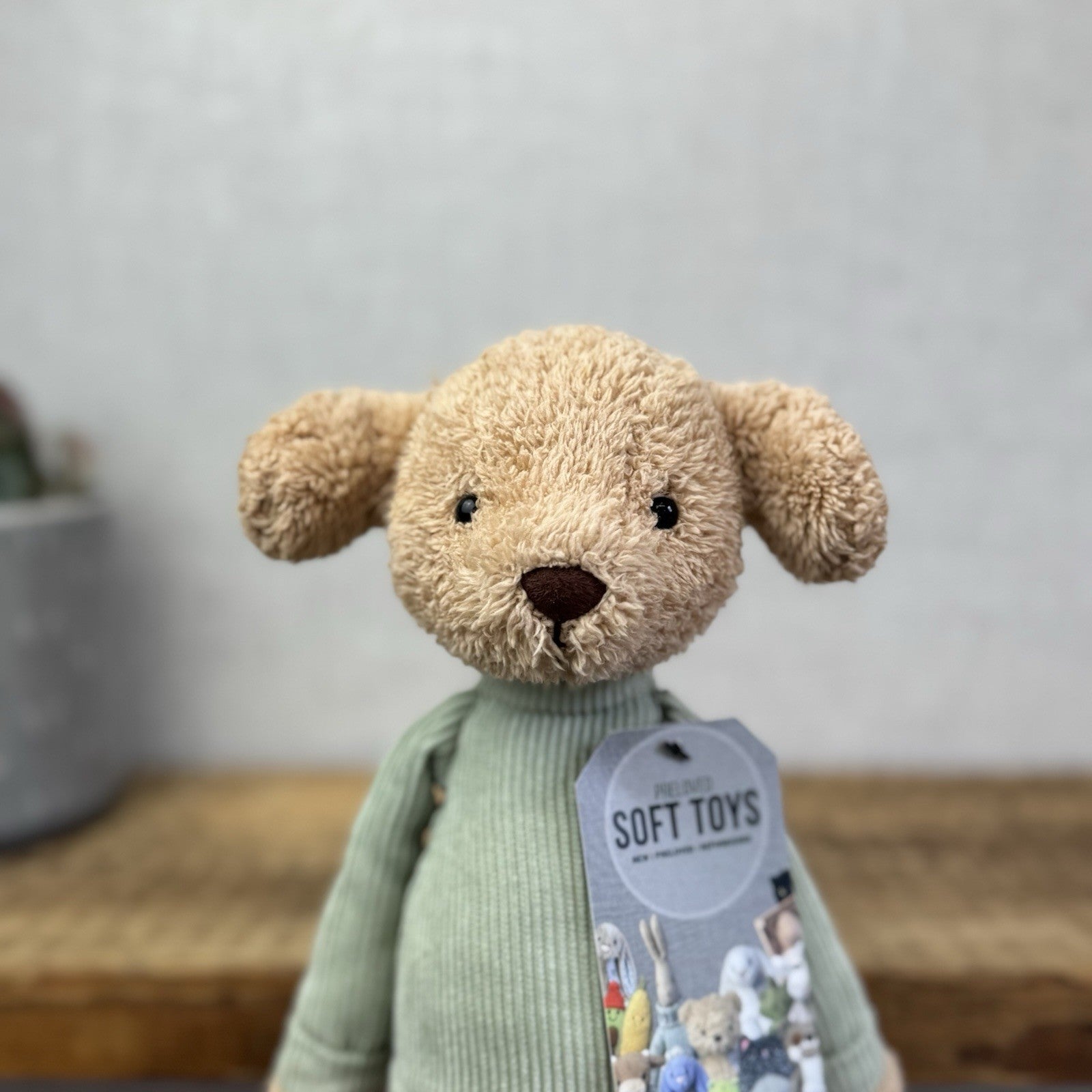 Jellycat Jumble Puppy - Dog Soft ToyPlush In Blue Jumper Retired Rare Beanie 12”