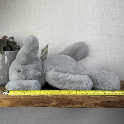 Mamas & Papas Archie Elephant Grey Soft Toy Plush - Welcome To The World 12”