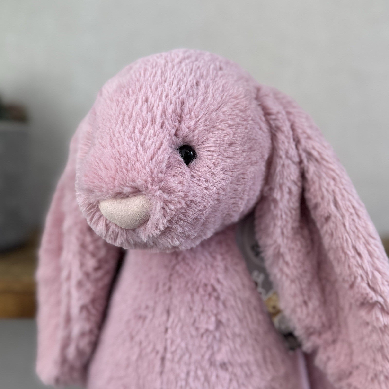 Jellycat Large Bashful Tulip Bunny Rabbit - Large Pink Rabbit Beanie Plush 16"