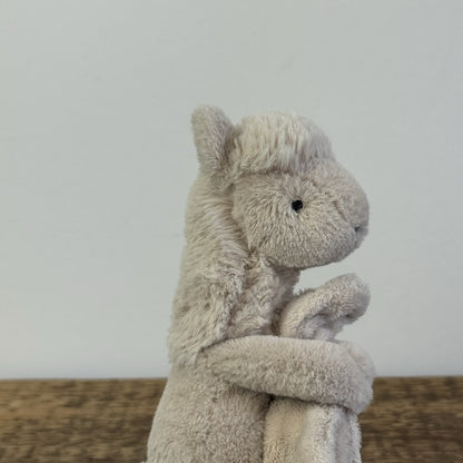 Jellycat Bashful Llama Comforter Soother Lovey Blankie Soft Toy US Exclusive