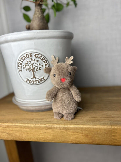 Jellycat Tiny Fluffy Reindeer - Fluffy Tiny - Tiny Fluffy Reindeer - Reindeer