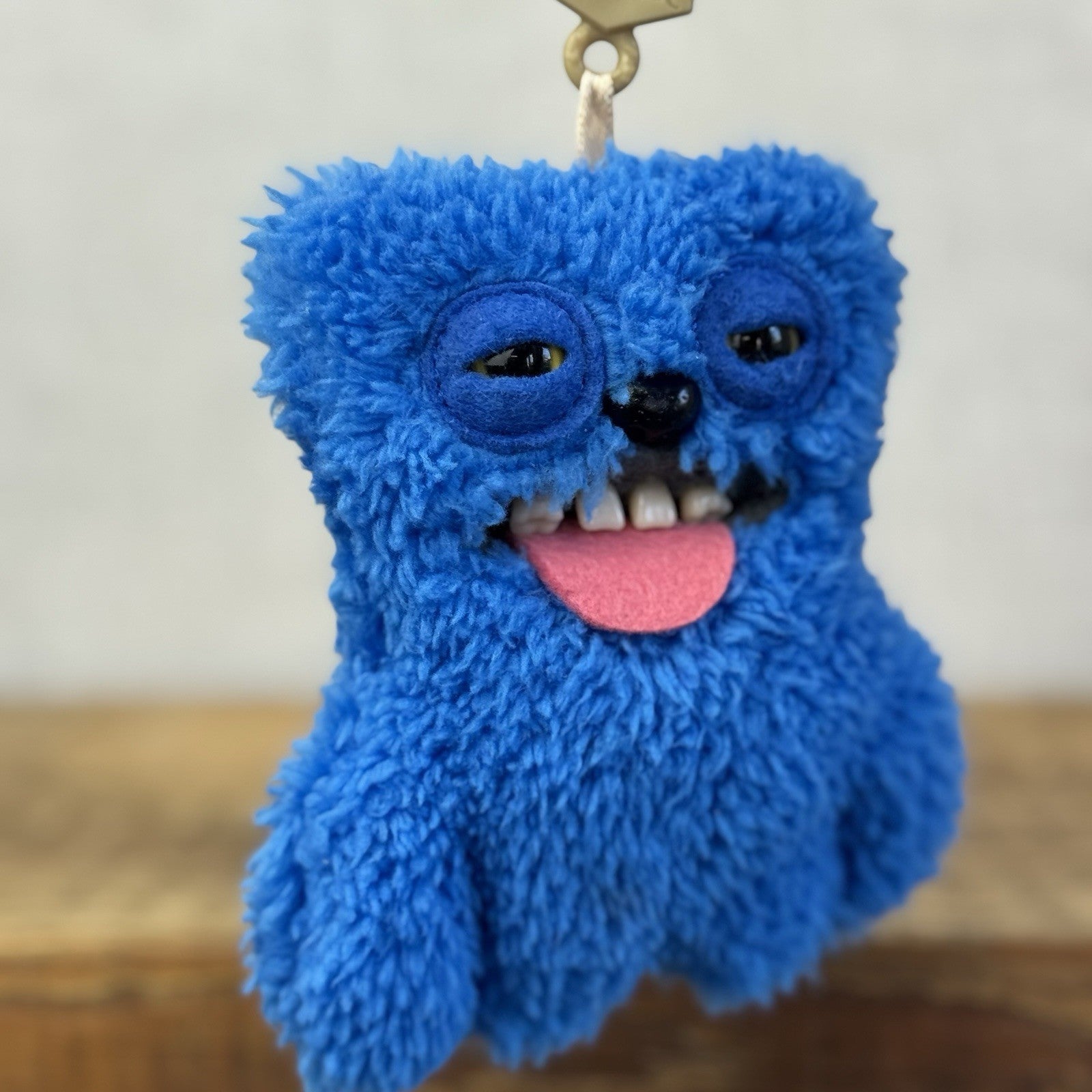 Fuggler Keyring - Sir Belch Blue Snuggler Fuggler Keyring Fluffy Rare Retired V1