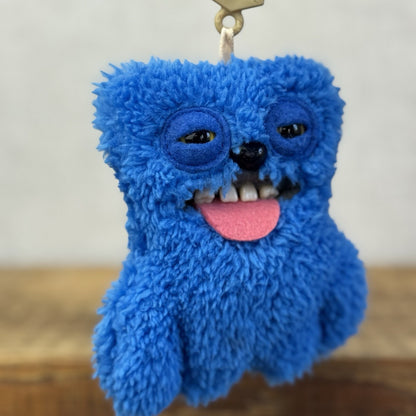 Fuggler Keyring - Sir Belch Blue Snuggler Fuggler Keyring Fluffy Rare Retired V1