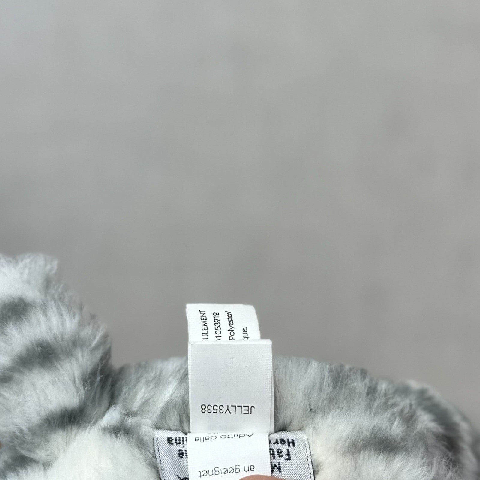 Jellycat Medium Fluffles Zebra - Retired Fluffy Grey/White Zebra Plush 12" 