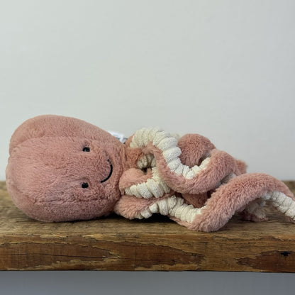 Jellycat Little Odelle Octopus - Pink Octopus Plush Retired Sea Creature 10”