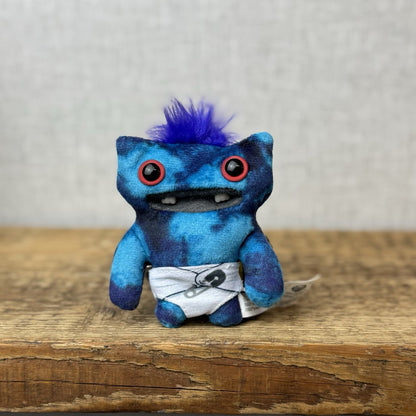 Fuggler Baby Fugg - Baby Wide Eyed Weirdo Blue Mini Size Monster Plush 3.5"