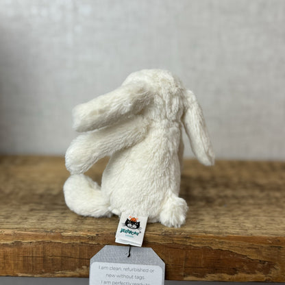 Jellycat Tiny Baby Bashful Cream Bunny - Miniature Plush Bunny Soft Toy 5”