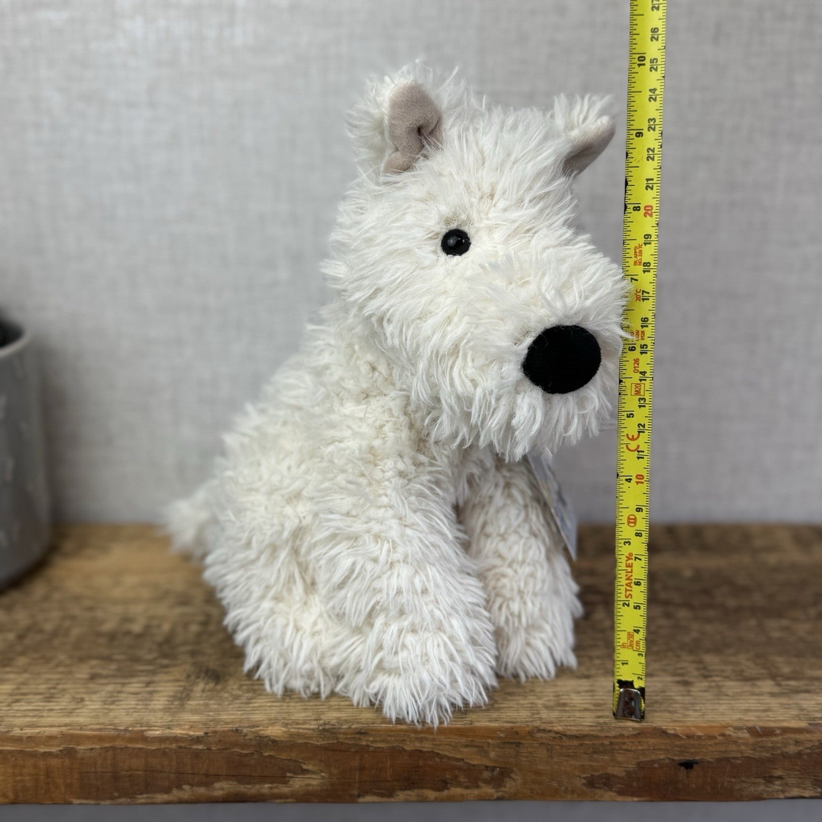 Jellycat Munro - Munro White Westie Scottie Dog Soft Toy Beanie Retired 12” (#2)