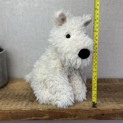 Jellycat Munro - Munro White Westie Scottie Dog Soft Toy Beanie Retired 12” (#2)