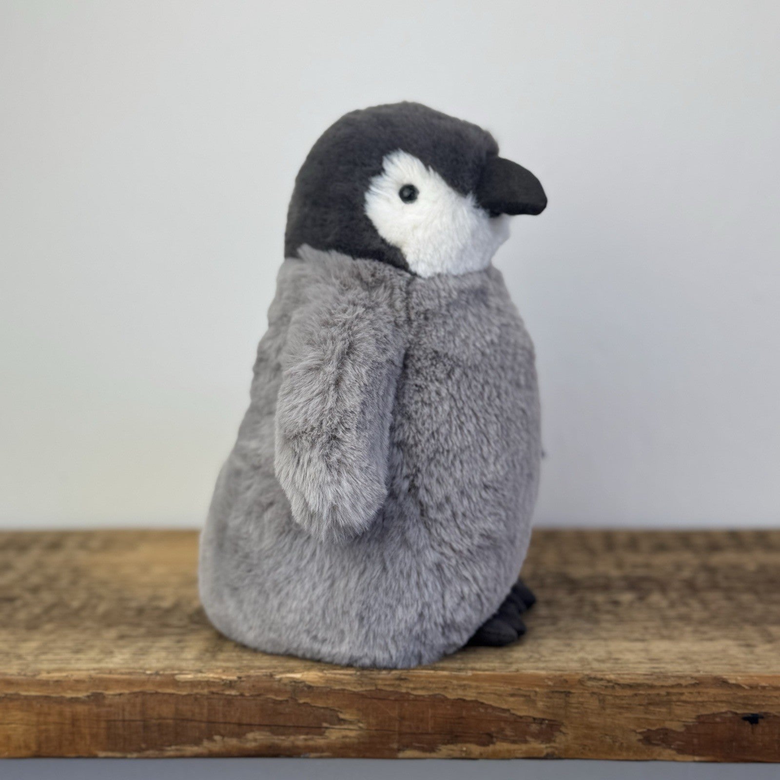 Jellycat Small Percy Penguin - Small Grey Fluffy Penguin Soft Toy Beanie 8"
