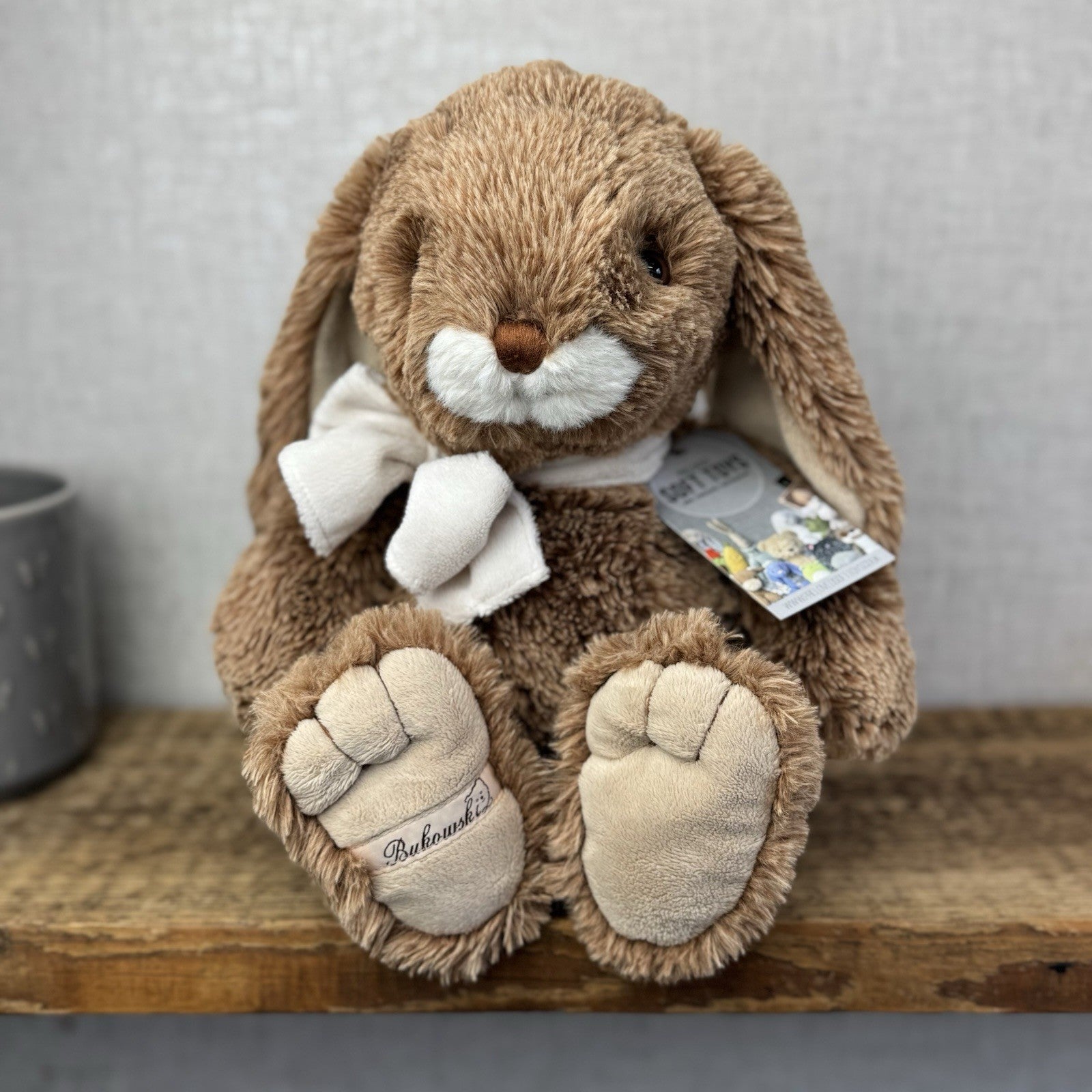 Bukowski Bears Great Kalulu - Large Retired Brown Mottled Beanie Rabbit Rare 14"