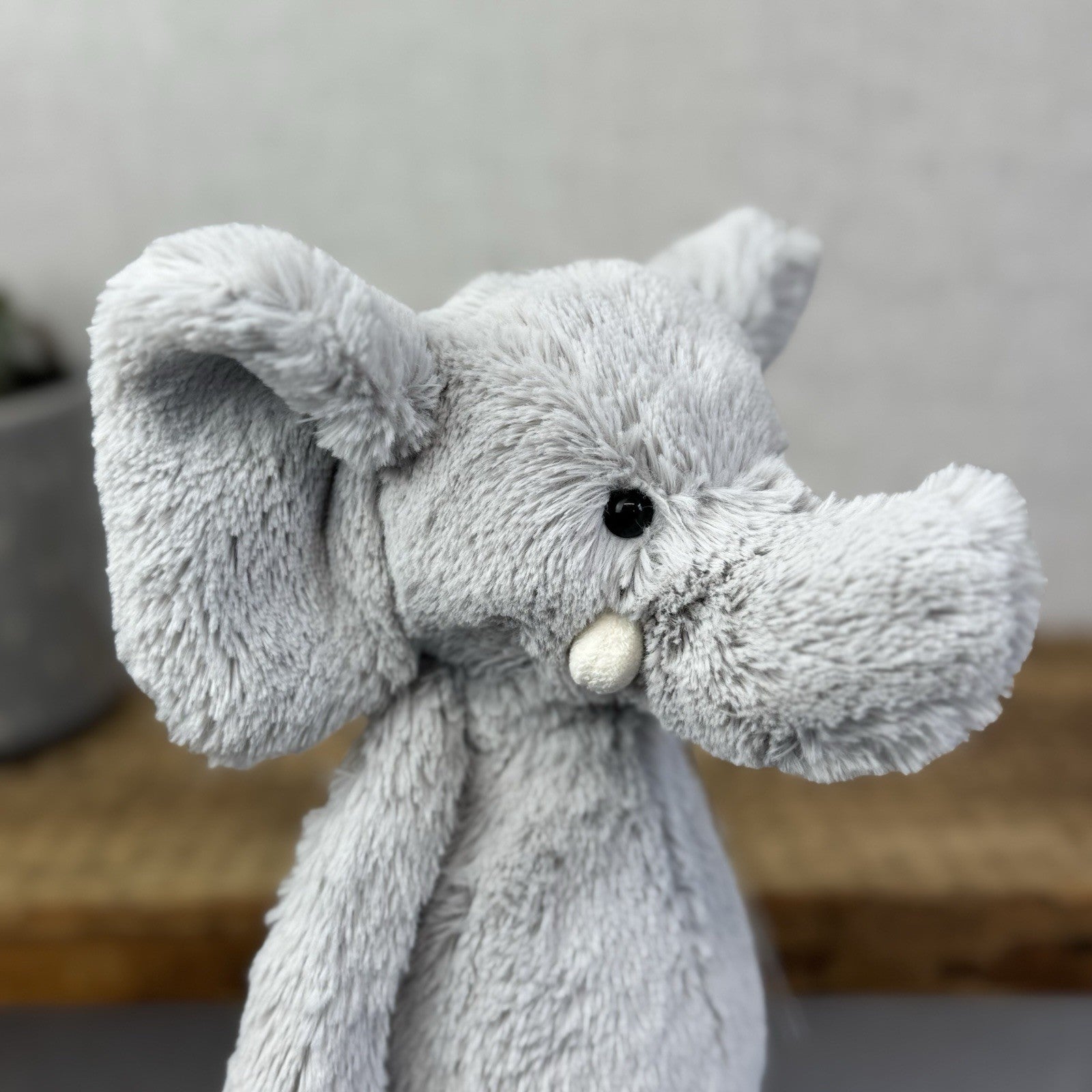 Jellycat X The Little White Company Grey Bashful Elephant Soft Toy Retired Rare