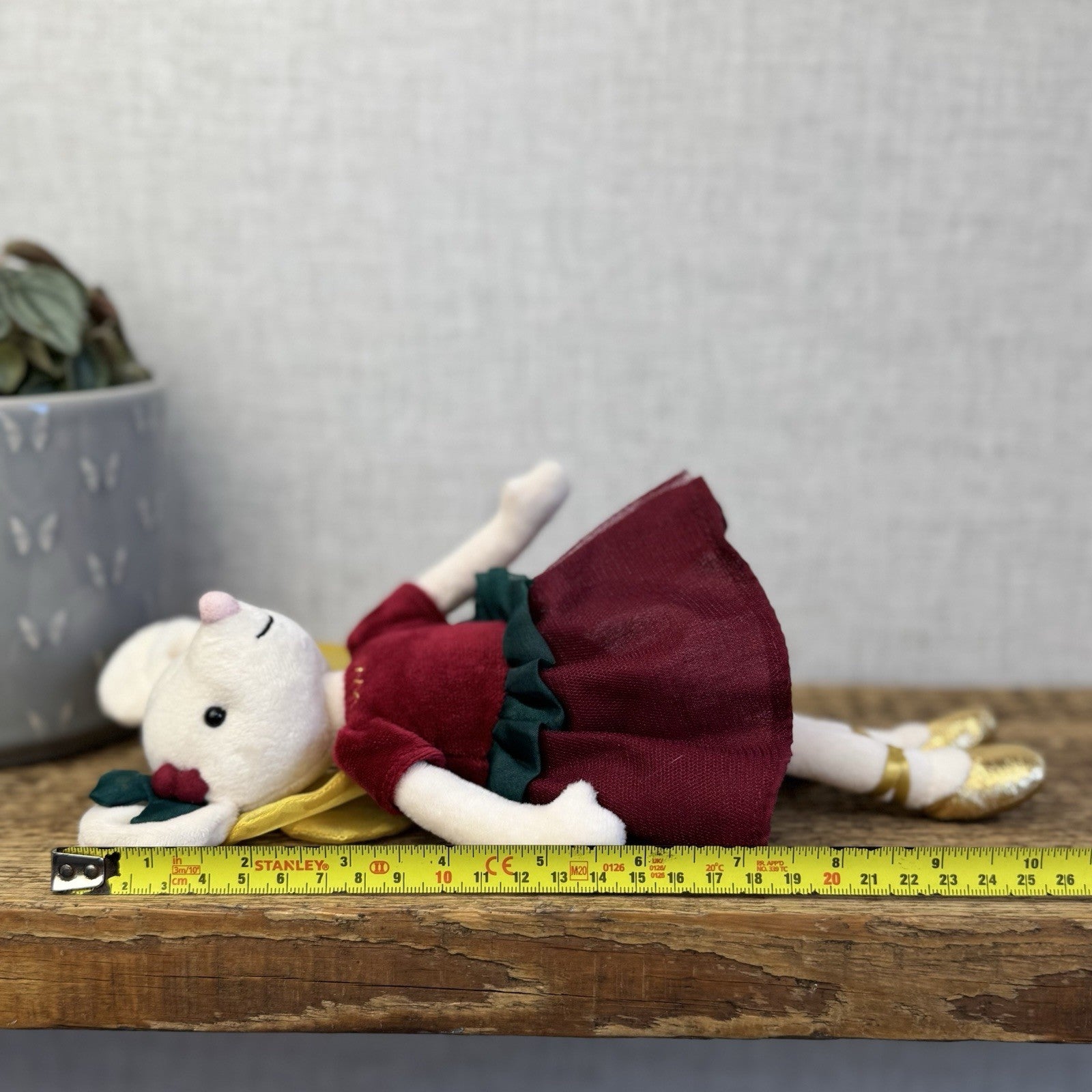 Jellycat Suagrplum Fairy Mouse - Christmas Mouse Soft Toy Collectible Plush 12"
