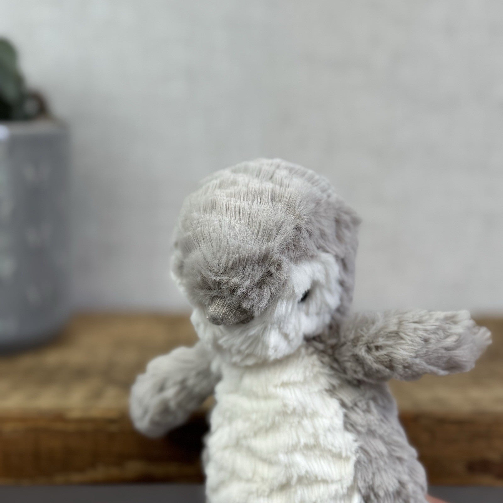 Jellycat Small Ditzi Penguin - Small Grey/Silver Beanie Penguin Plush 8"