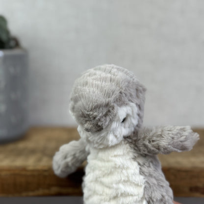 Jellycat Small Ditzi Penguin - Small Grey/Silver Beanie Penguin Plush 8"