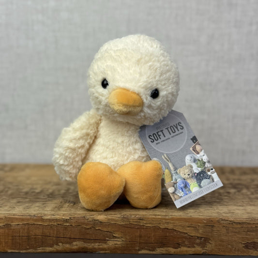 Jellycat Tumbletuft Duck - Small Yellow Duckling Beanie Soft Toy Retired 8”