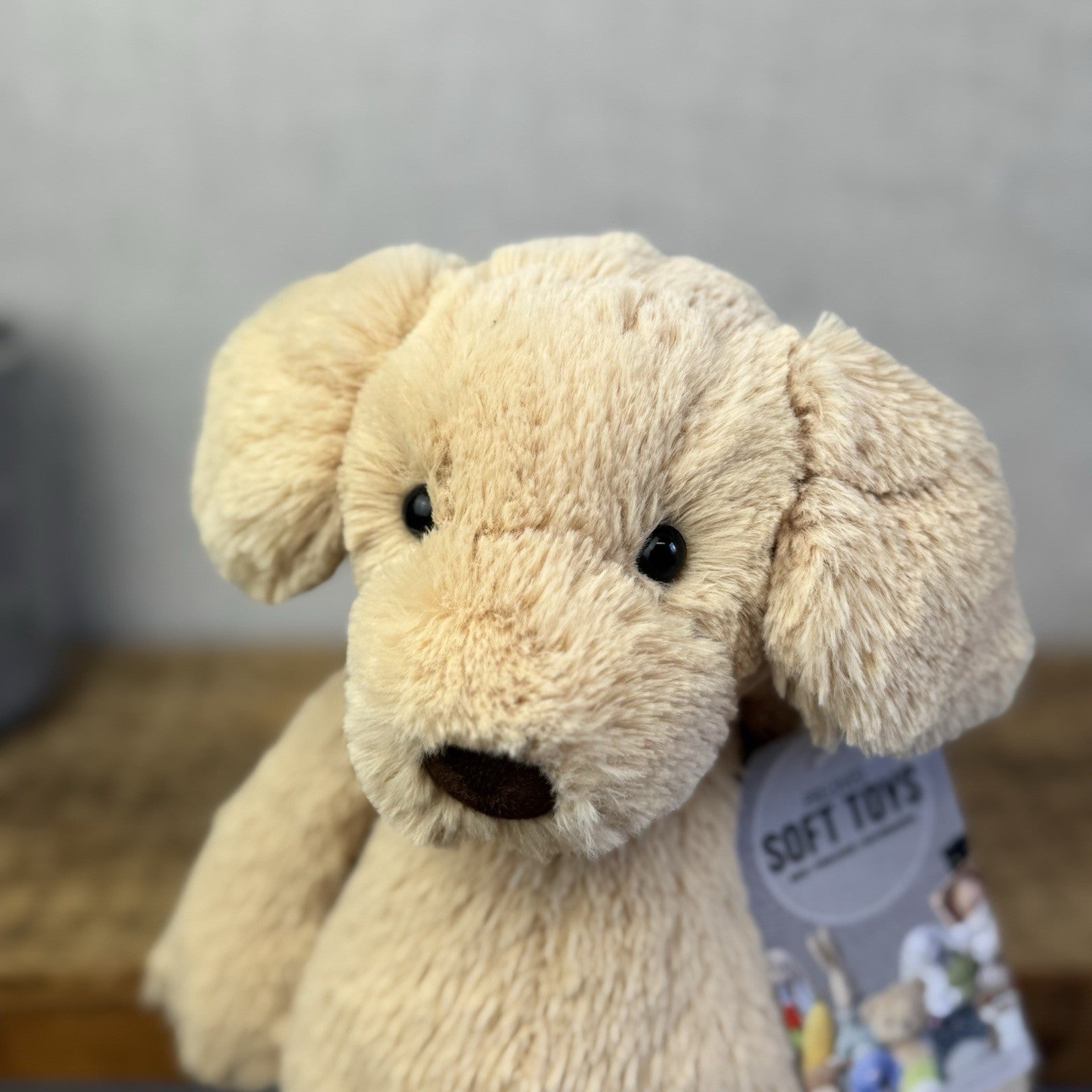Jellycat Medium Bashful Labrador - Medium Golden Dog Pup Retired Old Plush 12"