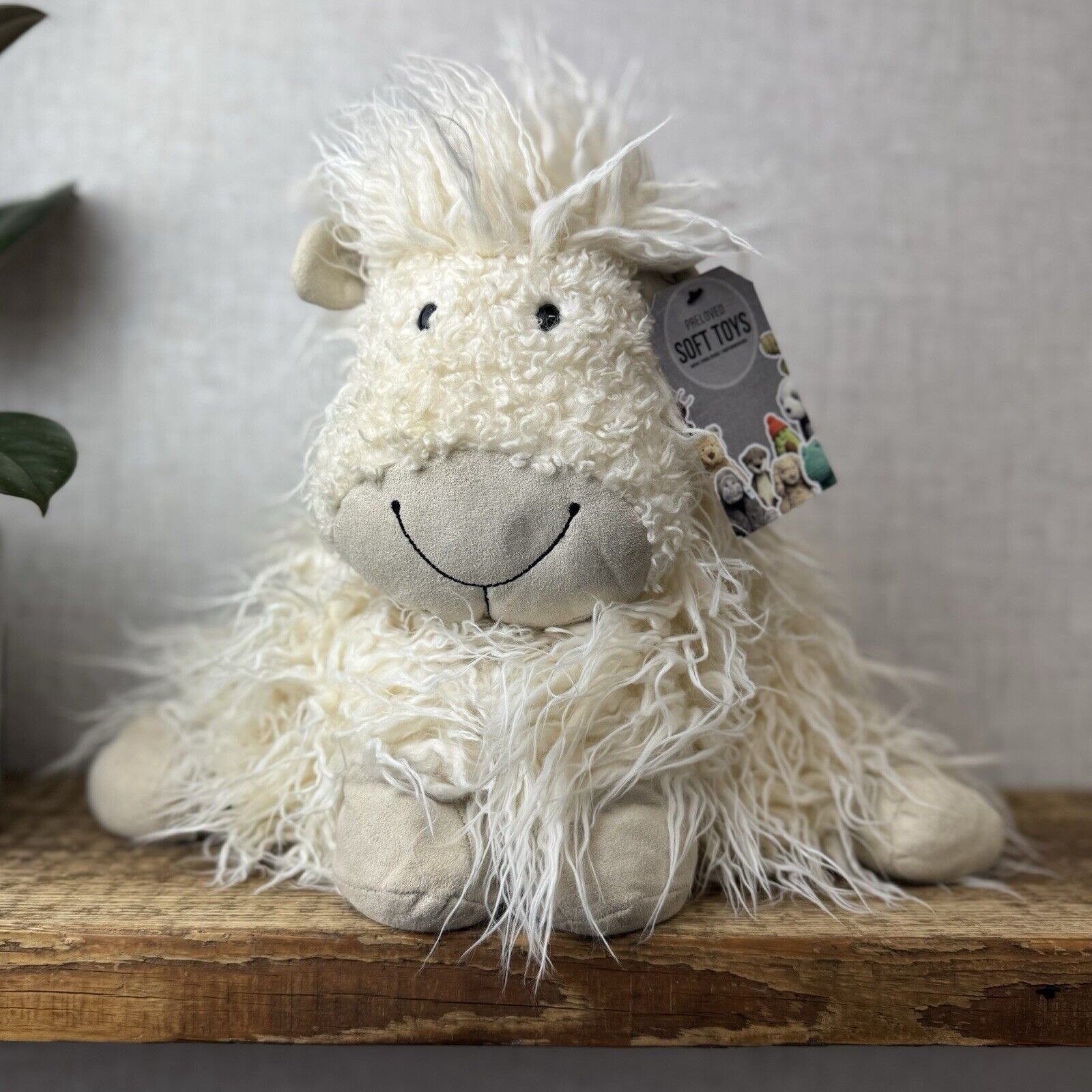 Jellycat Large Special Edition Truffles Sheep - Curly Hair Lamb Soft Pillow 16”