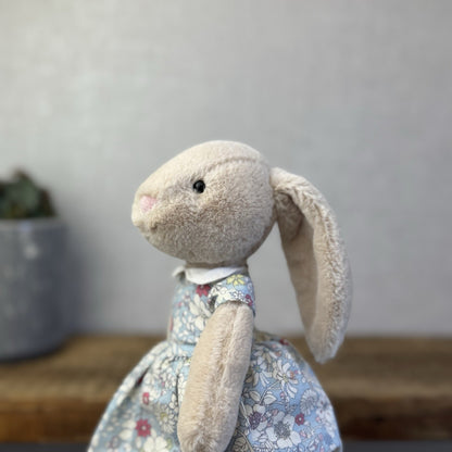 Jellycat Floral Lottie Bunny - Lottie Bunny In Floral Dress Retired- Small 10"