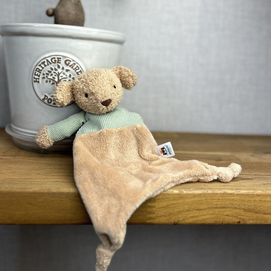 Jellycat Jumble Puppy Comforter - Puppy Soft Soother Toy Blank or - Dog Blue