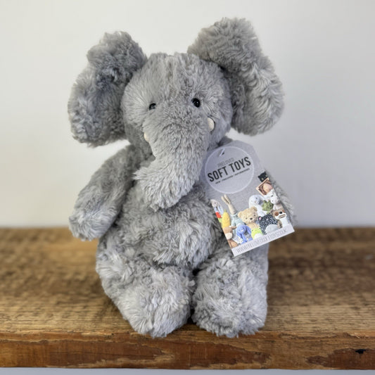 Jellycat Bartlesham Elephant - Small Bartlesham Grey Elephant Rare Vintage 10”