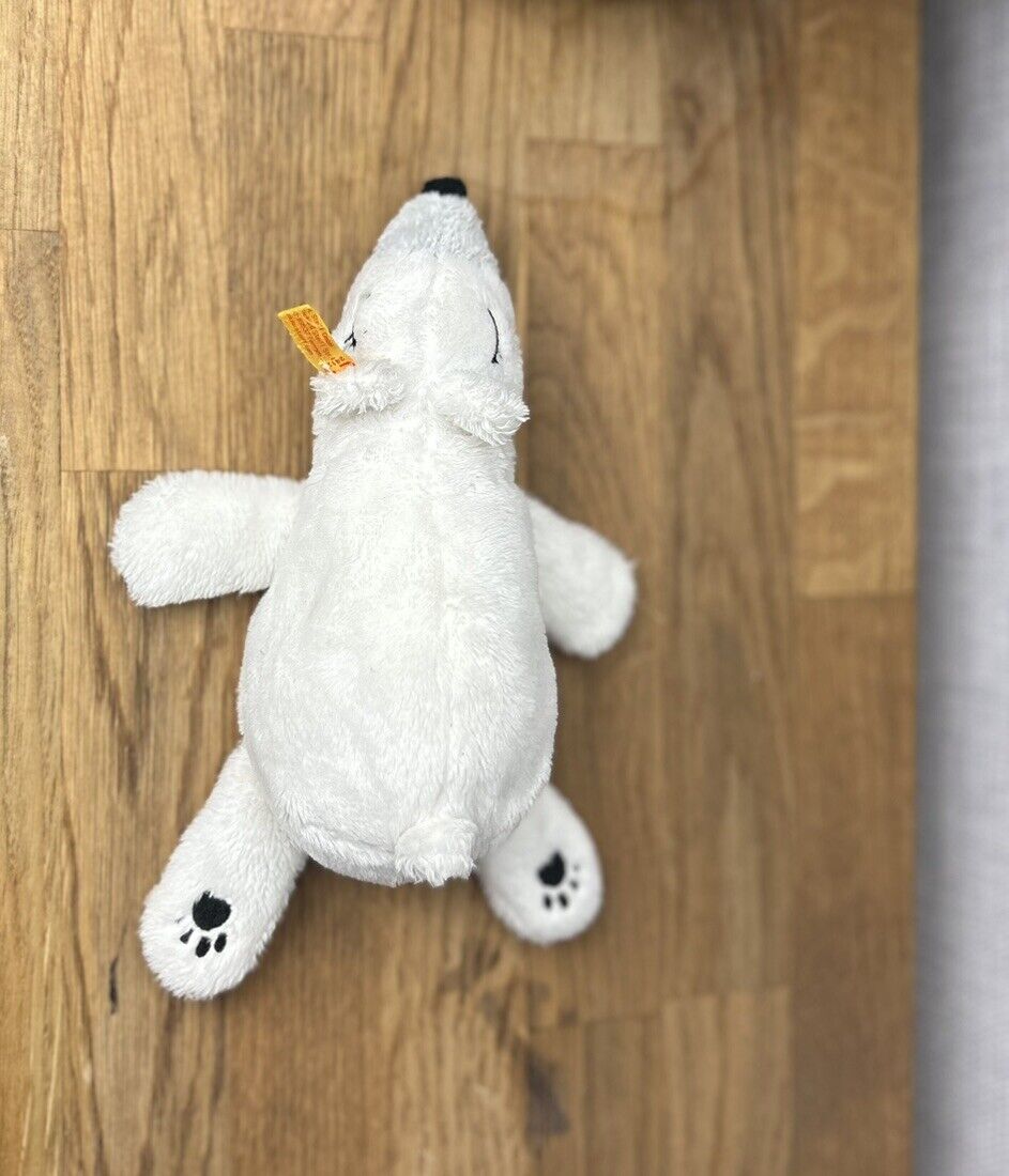 Steiff 241253 - Iggy Polar Bear - Small Polar Bear Collectible - Laying Bear