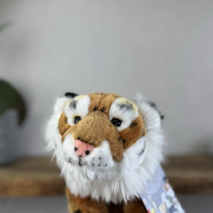 Keel Toys Tiger Plush - Small Tiger Soft Toy Realistic Wild Cat 8"