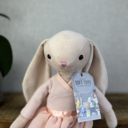 Jellycat Lila Ballerina Bunny - Velour Bunny Tutu Ballet Soft Toy Retired Medium
