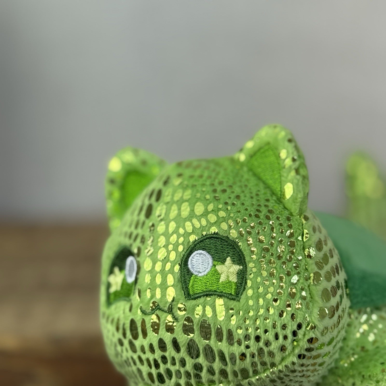 Aphmau MeeMeows - Turtle Plush Green Sparkly Sea Cat Collectible 5"