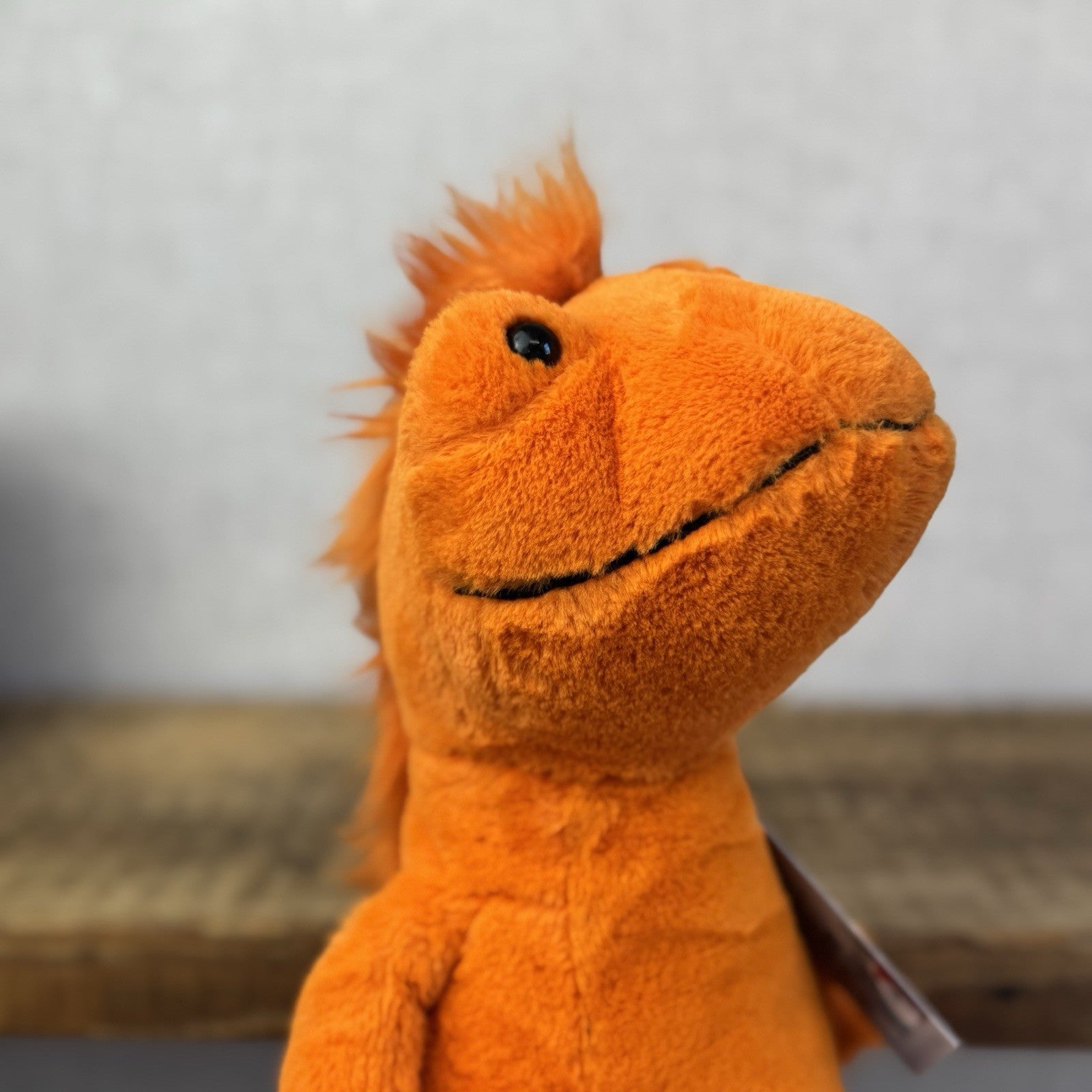 Jellycat Cruz Crested Newt - Bright orange Newt Lizard Reptile Soft Toy 14"