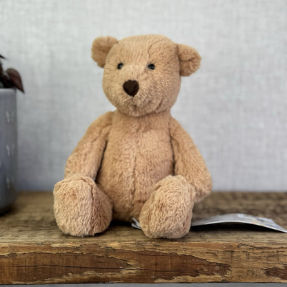 Jellycat Small Butterscotch Bear - Retired Brown Beige Bear Soft Toy Beanie 8”