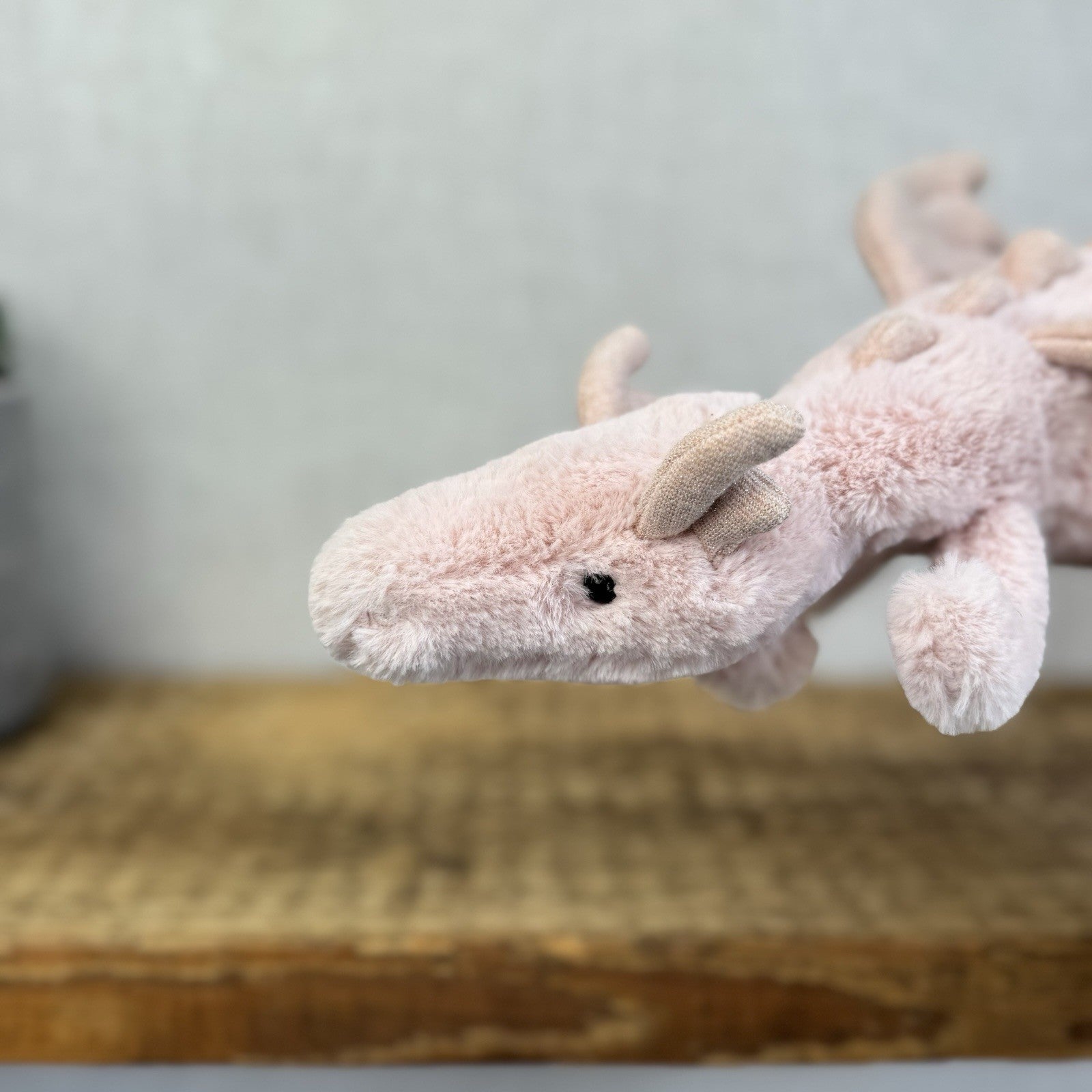 Jellycat Little Rose Dragon - Pink Dragon Soft Toy Dragon Small Retired 12" (#2)