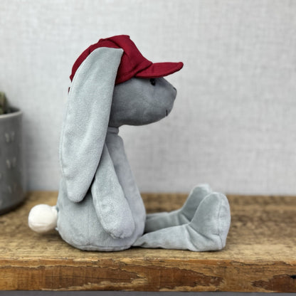 Jellycat Hip Hop Bunny - Grey Bunny Baseball Cap Rare Retired New With Tags