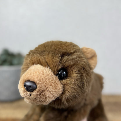 TY Baby Buddy Bear 1991 - Rare Flat Black Bear Brown Floppy Bear Hard To Find