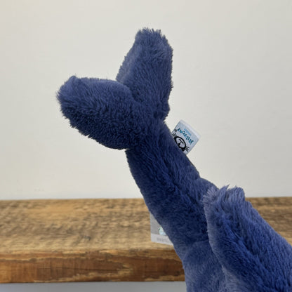 Jellycat Dana Dolphin - Rare Sea Creature Jellycat Dark Blue 16"