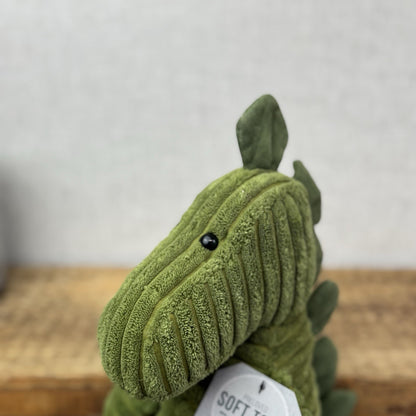 Jellycat Medium Cordy Roy Green Dinosuar - Olive Green Dino Beanie Plush 14"