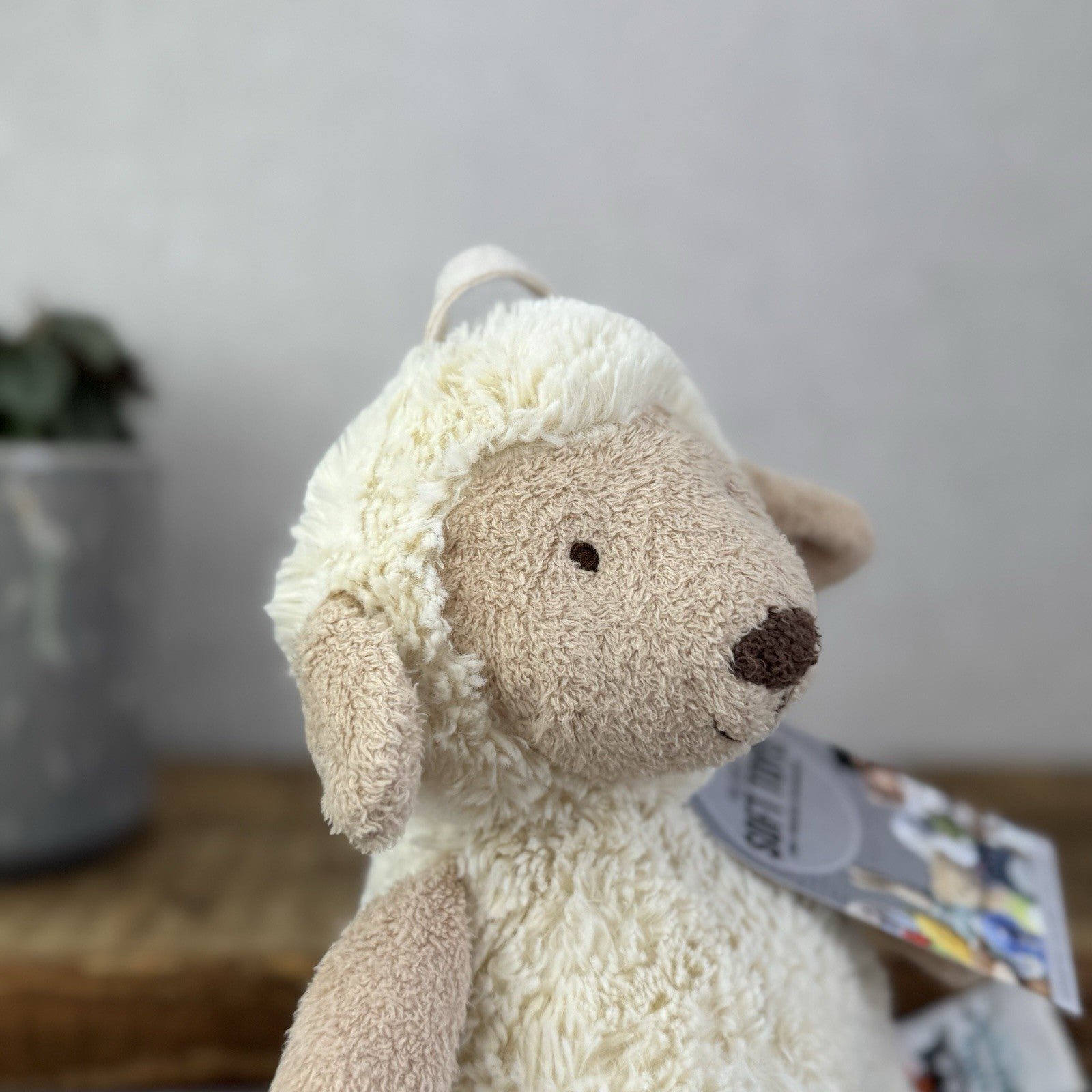 Jellycat Lollie Lamb Musical Pull - Collectible Baby Plush Lullaby Toy Rare 10"