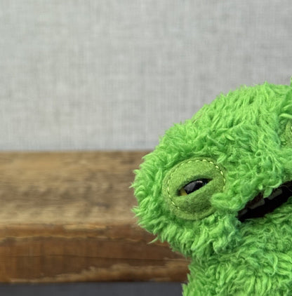 Fuggler Mini Squidge Green - Small Green Fuggler Funny Ugly (Keyring removed)