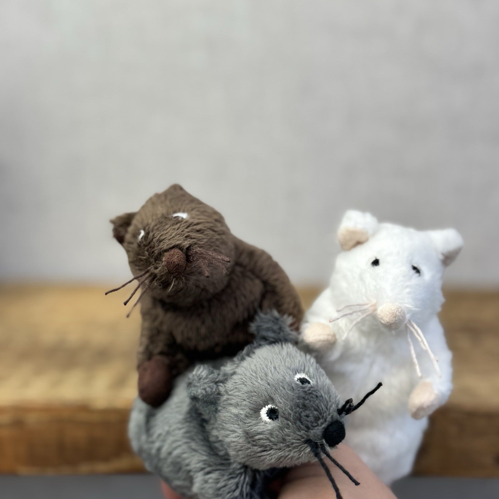 Ikea Gosig Mus Plush Mouse - Small Grey Mouse Soft Toy Discontinued Plush 4"