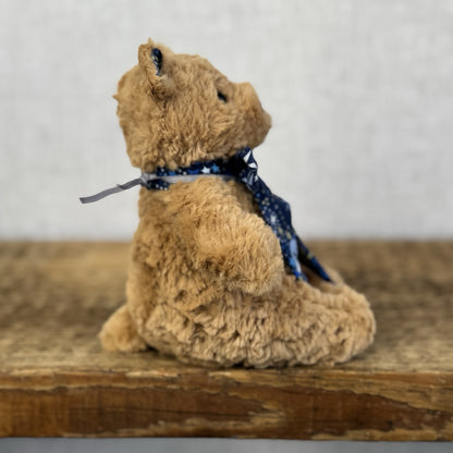 Custom/Bespoke Tiny Bartholemew Bear - Constellation Navy Made With Liberty