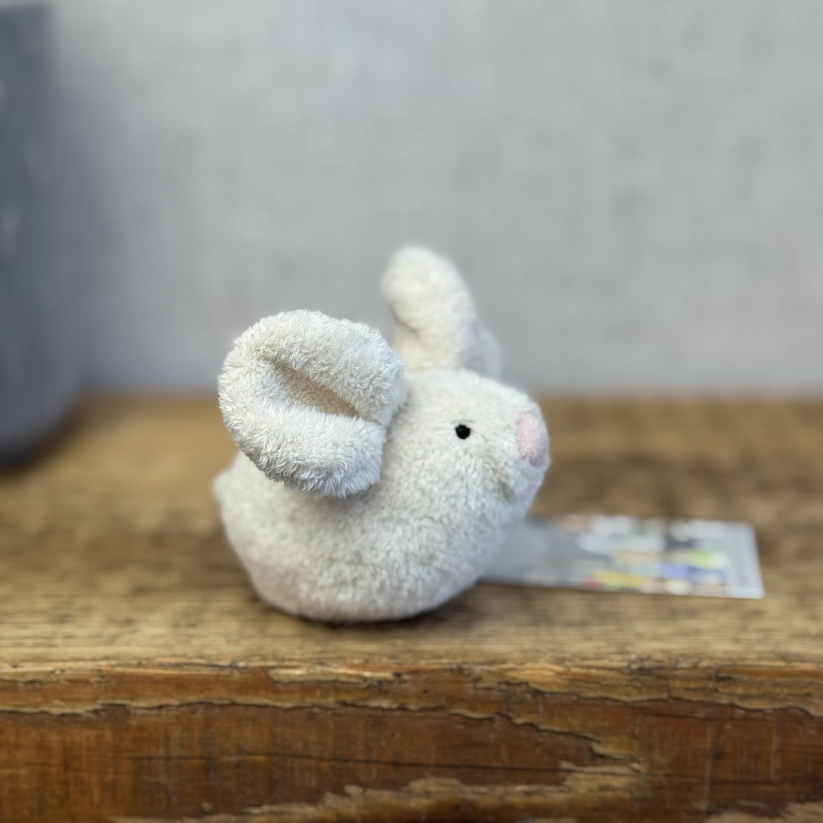 Jellycat Pip Mouse - Miniature Cream/White Mouse Mice Vintage Rare Retired 4"