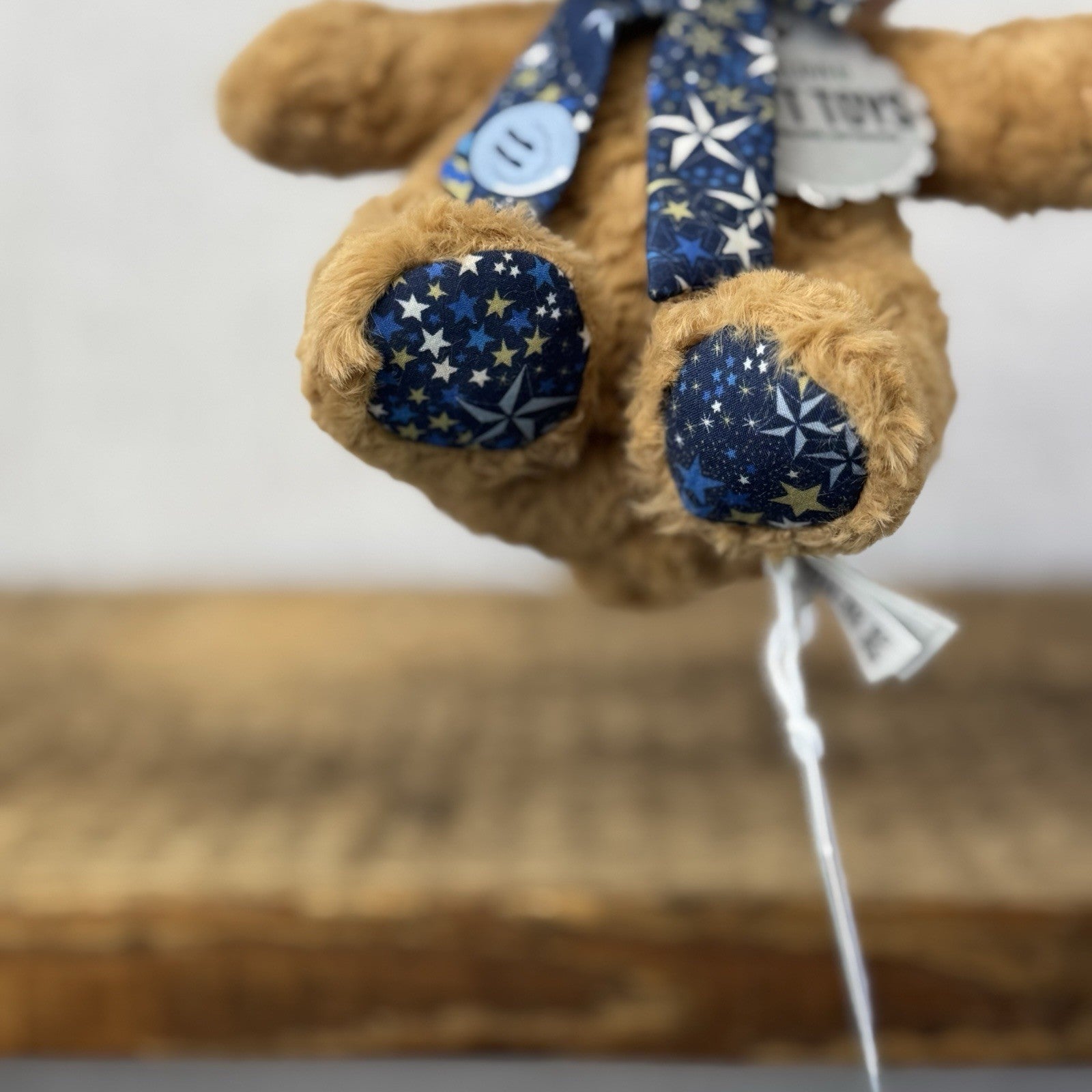 Custom/Bespoke Tiny Bartholemew Bear - Constellation Navy Made With Liberty