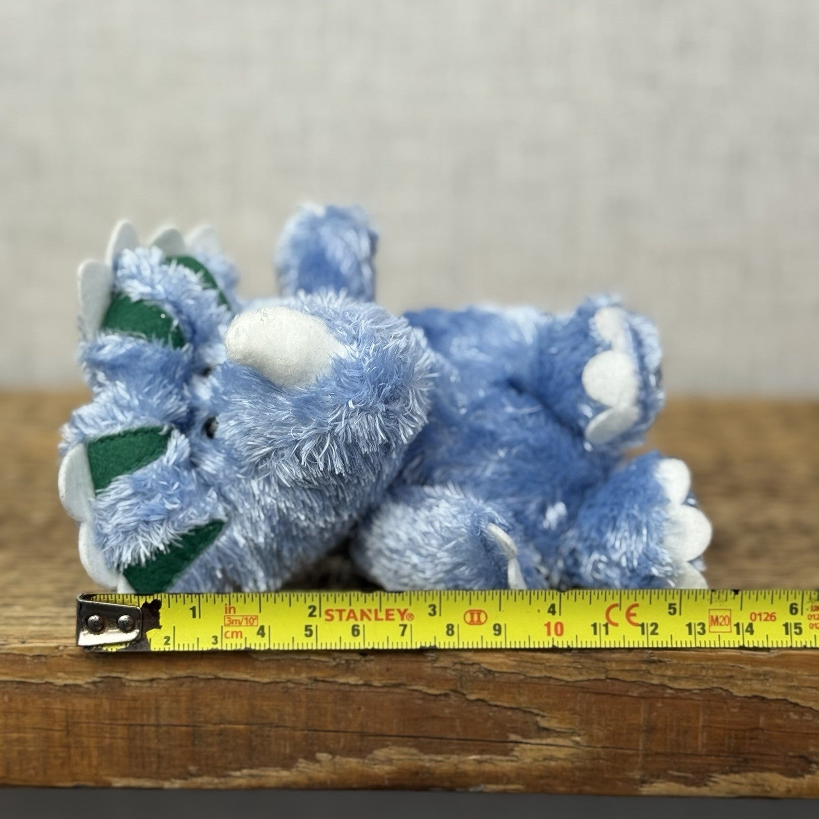 Russ Berrie Luvvies - Jeff Triceratops - Pudding Dino Soft Toy Tiny 4”