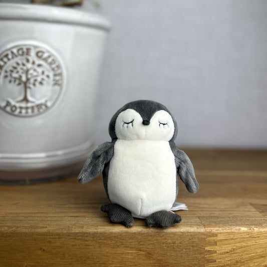 Jellycat Minikin Penguin - Tiny Penguin 4” Jellycat Small Velour Penguin Beanie